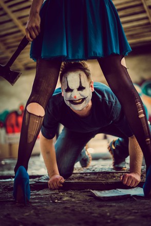 Фотограф в Москве - Сергей Войнов | Фотосессия в Москве | Цены | Услуги - Портреты - Thriller Clowns in city